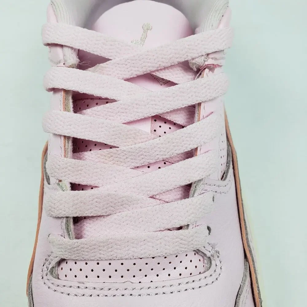 Nike Air Jordan Flight Court Girls Sz 4.5Y Womens Sz 6 Pink Foam Sail Shoes